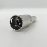 Kentech SA058 3-Pin XLR Male to 6.35mm Mono Female Socket Adapter - 