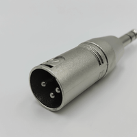 Kentech SA065 3-Pin XLR Male to 6.35mm Stereo TRS Jack Adapter - 
