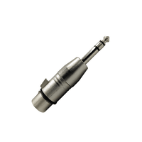 Kentech SA066 3-Pin XLR Female to 6.35mm Stereo TRS Jack Adapter - 