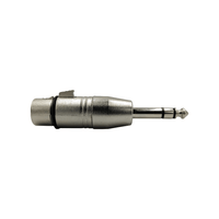 Kentech SA066 3-Pin XLR Female to 6.35mm Stereo TRS Jack Adapter - 