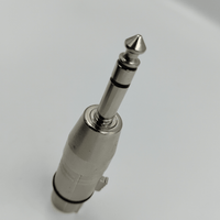 Kentech SA066 3-Pin XLR Female to 6.35mm Stereo TRS Jack Adapter - 