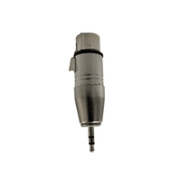Kentech SA092 3-Pin XLR Female to 3.5mm Stereo Male Jack Adapter - 
