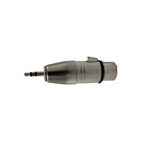 Kentech SA092 3-Pin XLR Female to 3.5mm Stereo Male Jack Adapter - 