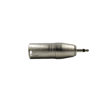 Kentech SA094 Metal XLR Male to 3.5mm Mono Jack Adapter - 