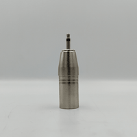 Kentech SA094 Metal XLR Male to 3.5mm Mono Jack Adapter - 