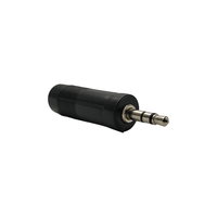 Kentech SA101 3.5mm Stereo Male Jack to 6.35mm Stereo Female Socket Adapter - 