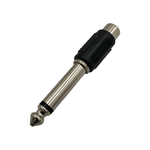 Kentech SA103 6.35mm Mono Male Jack to 1 x RCA Female Audio Adapter - 