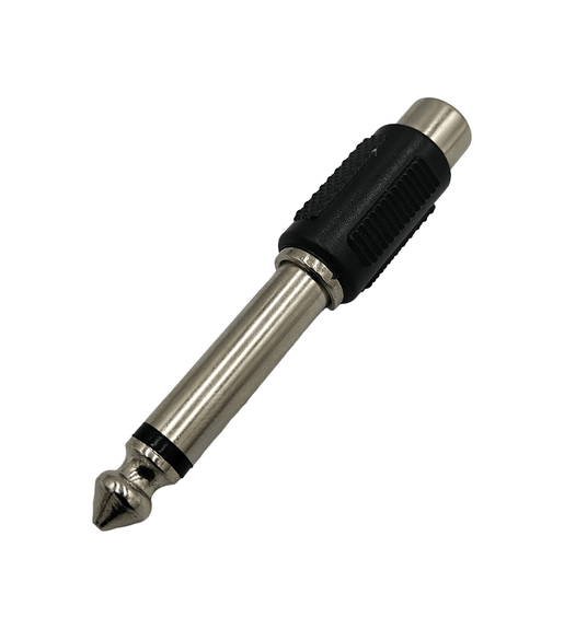 Kentech SA103 6.35mm Mono Male Jack to 1 x RCA Female Audio Adapter - 