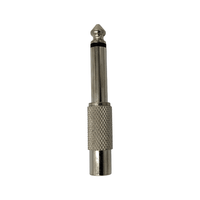 Kentech SA106 6.35mm Mono Male Jack to 1 RCA Female Socket Adapter - 