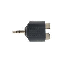 Kentech SA110 3.5mm Stereo Male Jack to 2 RCA Female Sockets Audio Adapter - 