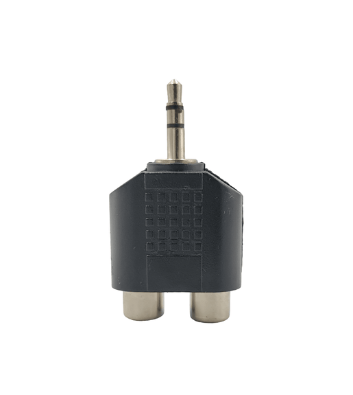 Kentech SA110 3.5mm Stereo Male Jack to 2 RCA Female Sockets Audio Adapter - 