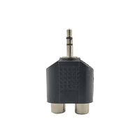 Kentech SA110 3.5mm Stereo Male Jack to 2 RCA Female Sockets Audio Adapter - 