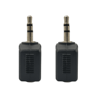 KENTECH SA111 P2 3.5mm Male Stereo Plug to Dual 3.5mm Female Stereo Socket Splitters (Pack of 2) - 