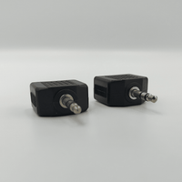 KENTECH SA111 P2 3.5mm Male Stereo Plug to Dual 3.5mm Female Stereo Socket Splitters (Pack of 2) - 