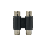 KENTECH SA116P1 Dual 2 x RCA Female to 2 x RCA Female Coupler (Nickel) - 