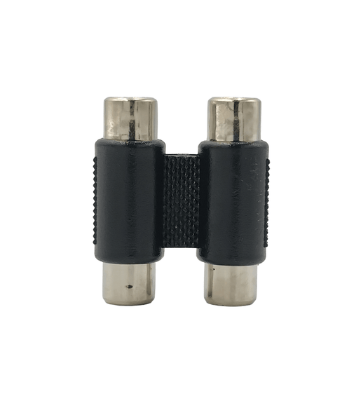 KENTECH SA116P1 Dual 2 x RCA Female to 2 x RCA Female Coupler (Nickel) - 