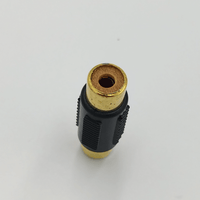 Kentech SA129P1 1 RCA Female to 1 RCA Female Inline Coupler Adapter (Gold P1) - 