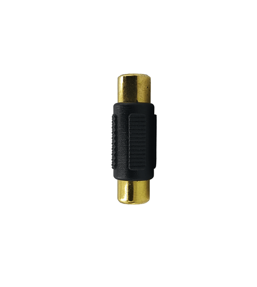 Kentech SA129P1 1 RCA Female to 1 RCA Female Inline Coupler Adapter (Gold P1) - 