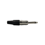 Kentech SJ015MP1 6.35mm Mono Jack Connector with Black Grip - 