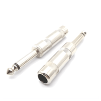 Kentech SJ043 Mono 6.35mm Jack Jumbo Size Metal - 