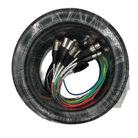 Kentech SNC044-16-20M 16-Channel Pro Audio Snake Cable (12 Send / 4 Return - 20 Meters) - 