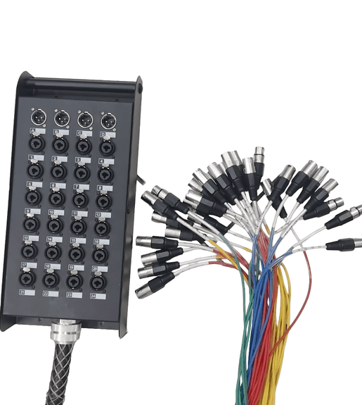 Kentech SNC044-24 24-Channel 30m Stage Snake Cable (20 Send / 4 Return) - 