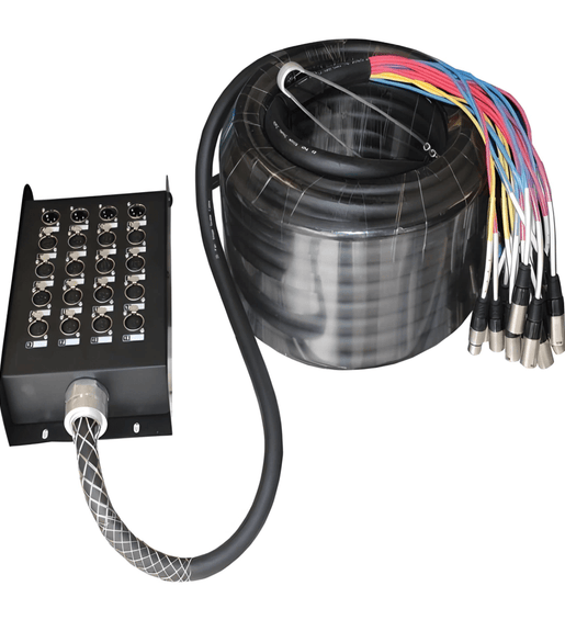 Kentech SNC44 - 20 Snake Cable 20 Channel 16 Send 4 Return 30m - 