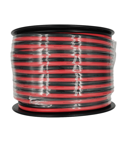 Kentech SP-2Q-RB 6mm Speaker Cable (Red & Black, 50m Roll) - 