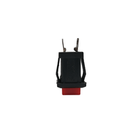 Kentech SPB119R Push-to-Make Momentary Push Button Switch – Red - 