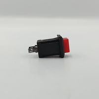 Kentech SPB119R Push-to-Make Momentary Push Button Switch – Red - 