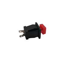 Kentech SPB119R Push-to-Make Momentary Push Button Switch – Red - 