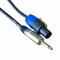 Kentech SPC016 - 10M Speaker Cable Speakon - 6.35mm Mono Jack 10m - 