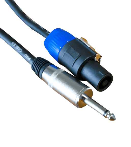 Kentech SPC016 - 10M Speaker Cable Speakon - 6.35mm Mono Jack 10m - 