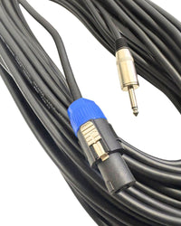Kentech SPC016 - 20M Speaker Cable Speakon to 6.35mm Mono Jack 20M - 