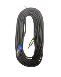 Kentech SPC016 - 20M Speaker Cable Speakon to 6.35mm Mono Jack 20M - 