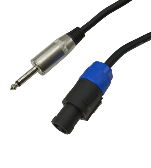 Kentech SPC016 - 5M Speaker Cable Speakon to 6.35mm Mono Jack 5 Meter - 
