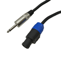 Kentech SPC016 - 5M Speaker Cable Speakon to 6.35mm Mono Jack 5 Meter - 