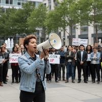 Kentech SR88 Megaphone Shoulder Strap 45W 12V Loose Mic + Siren - 