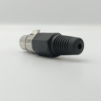 KENTECH SX011P1 3-Pin Female XLR Metal Connector (Black Ring) - 