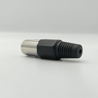 Kentech SX025 3-Pin Male Metal XLR Plug with Black Tail - 