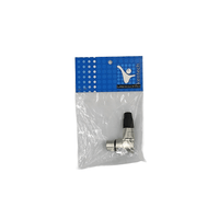Kentech SX076 Right-Angle Metal 3-Pin Female XLR Connector (Black) - 