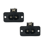 Kentech TF3018P2 2-Pin Figure 8 Chassis Socket Switched (Pack of 2) - 