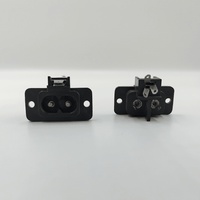 Kentech TF3018P2 2-Pin Figure 8 Chassis Socket Switched (Pack of 2) - 