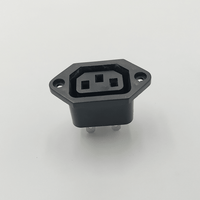 Kentech TF3150 IEC C13 3-Pin Chassis Mount Female Power Socket 250V 6A - 
