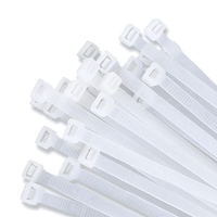 Kentech TIE200/T50IWT Heavy-Duty Nylon Cable Ties 4.8mm x 200mm – White - 