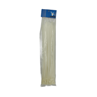 Kentech TIE370WH Nylon Cable Ties (4.8mm x 370mm - 100 Pack, White) - 