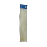 Kentech TIE400WHT Heavy-Duty Nylon Cable Ties (7.2mm x 400mm - 50 Pack, White) - 