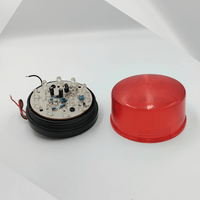 Kentech W09R / WD-11R 12V Red Strobe Warning Beacon - 