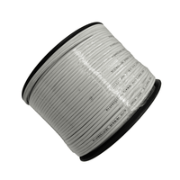 Kentech WR01W1 1.0mm Dual-Core White Speaker Cable (100-Meter Roll) - 