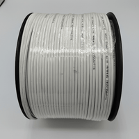Kentech WR01W1 1.0mm Dual-Core White Speaker Cable (100-Meter Roll) - 